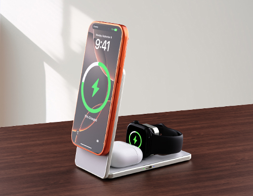 ワイヤレス充電スタンドの製品イメージ