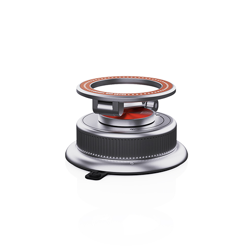 Vacuum magnetic suction rotating folding bracket, view 2