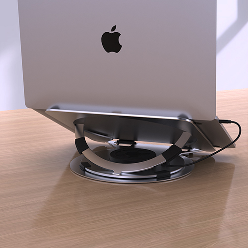 Desktop cooling laptop stand, view 4