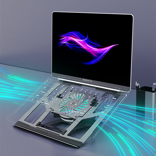 Desktop cooling gaming laptop stand, view 4