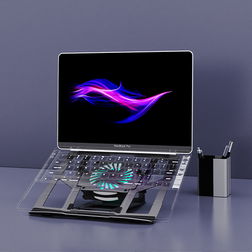 Desktop cooling gaming laptop stand, view 2