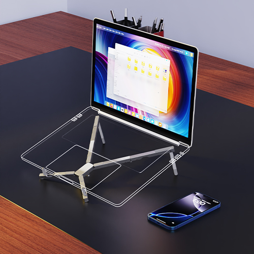 Three fold portable stand, view 2