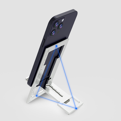 Folding portable stand, view 2