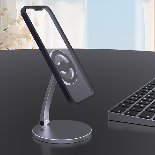Magnetic rotating folding bracket, view 3