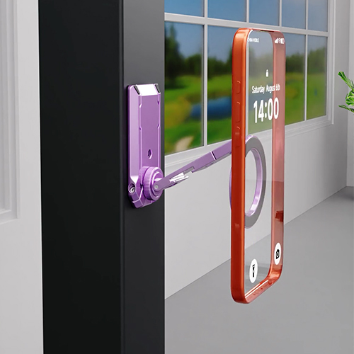 Multi functional foldable mobile phone stand, view 3
