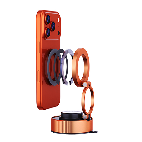 Vacuum magnetic car phone holder, view 2