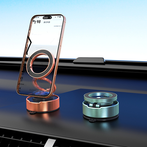 Vacuum magnetic car phone holder, view 3