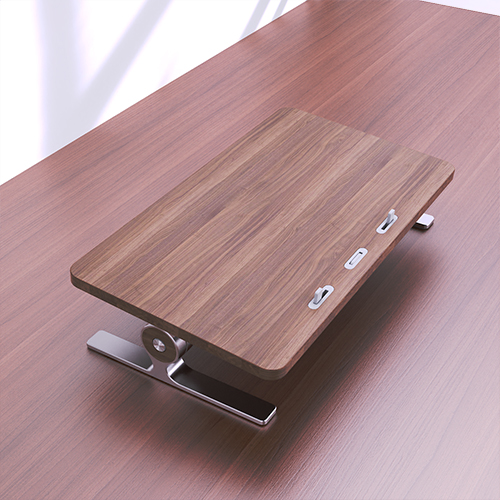 Rotating computer reading stand, view 2