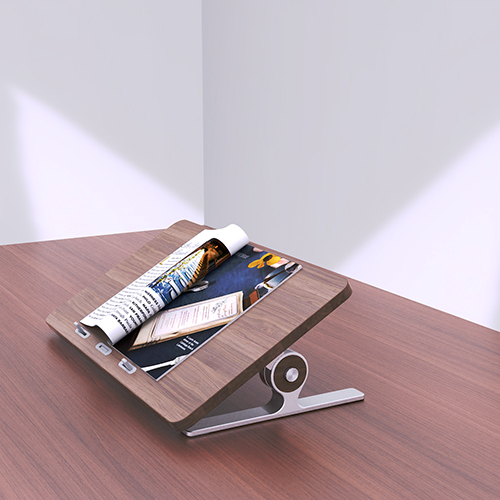 Rotating computer reading stand, view 4
