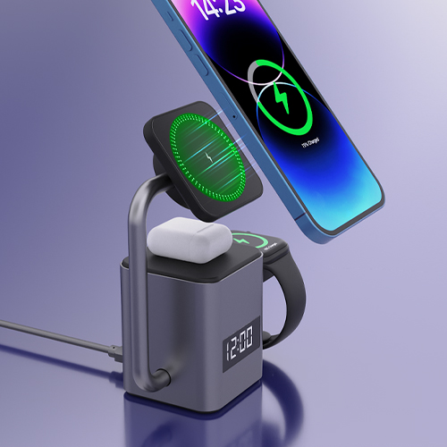3-in-1 magnetic wireless charger, view 4