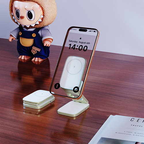 3-in-1 magnetic portable wireless charger, view 3