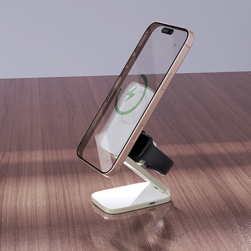 3-in-1 magnetic portable wireless charger, view 4
