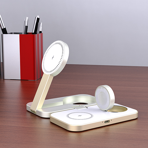 3-in-1 magnetic portable wireless charger, view 3