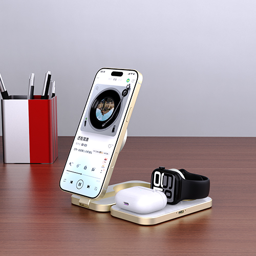 3-in-1 magnetic portable wireless charger, view 4