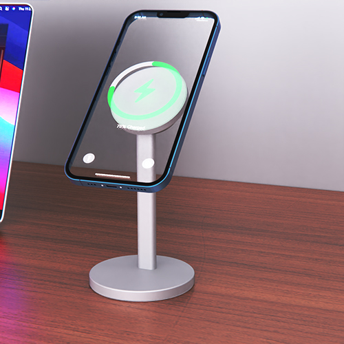 magnetic portable wireless charger, view 3